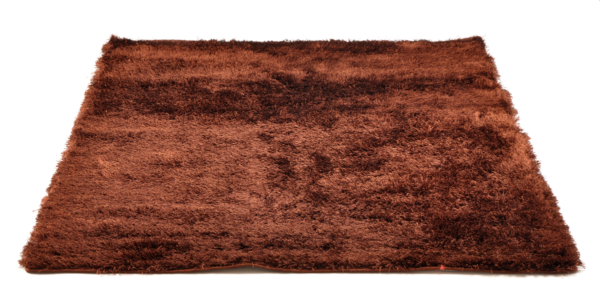 Tapis moderne cuivre Pivoine