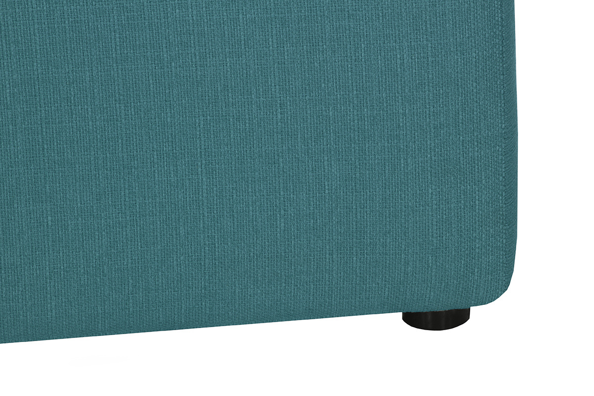 Angle de canap� design tissu bleu canard MODULO