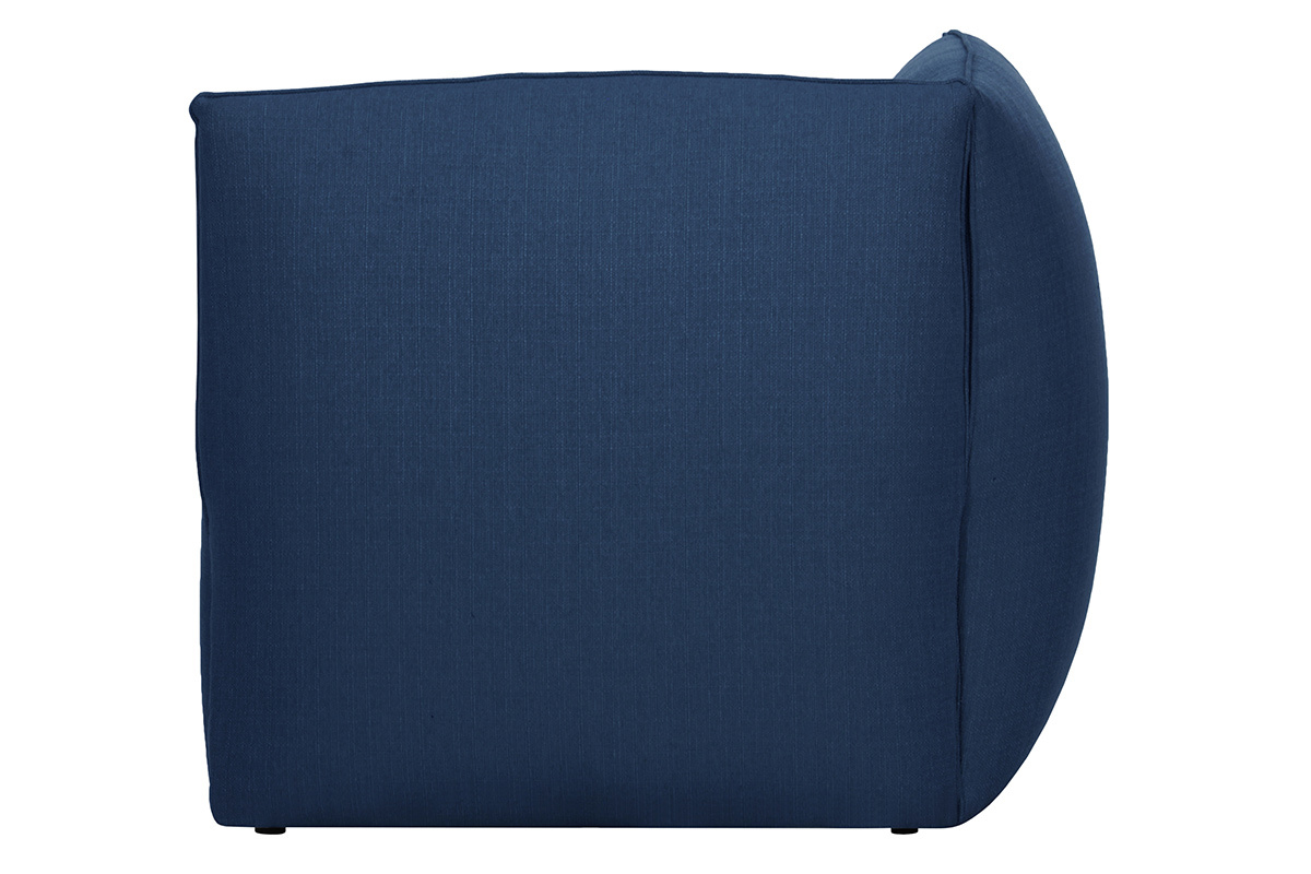 Angle de canap� design tissu bleu fonc� MODULO