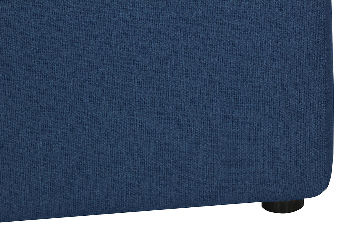 Angle de canap� design tissu bleu fonc� MODULO