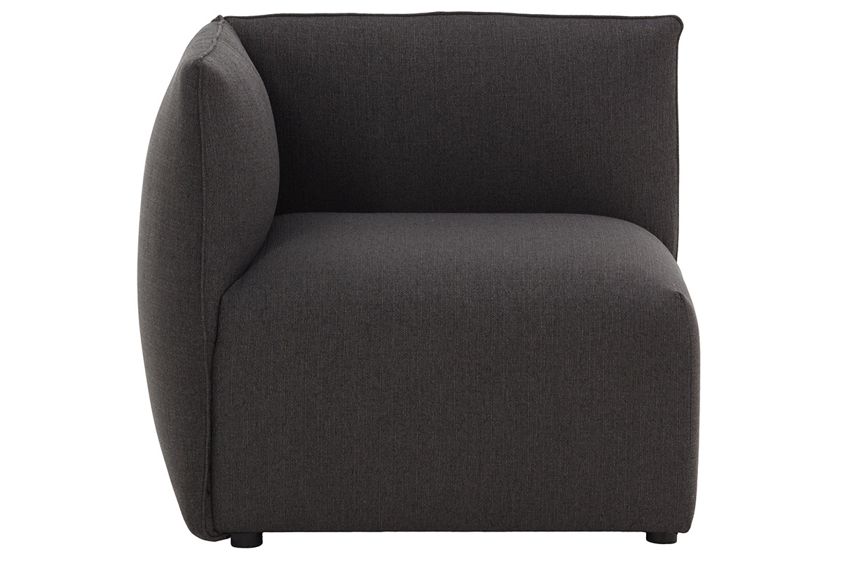 Angle de canap� design tissu gris fonc� MODULO