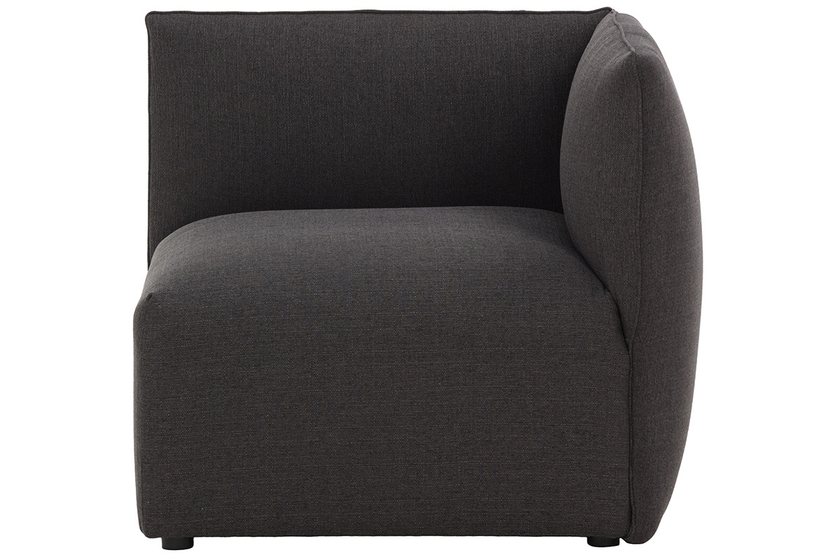 Angle de canap� design tissu gris fonc� MODULO