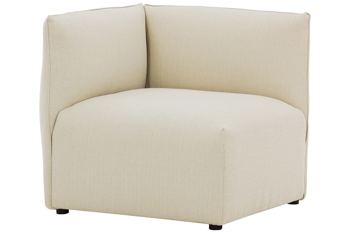 Angle de canap� design tissu naturel MODULO