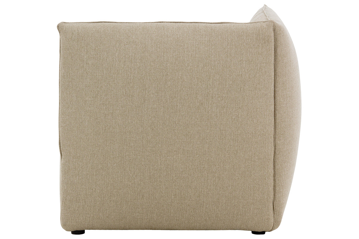 Angle de canap design tissu taupe MODULO