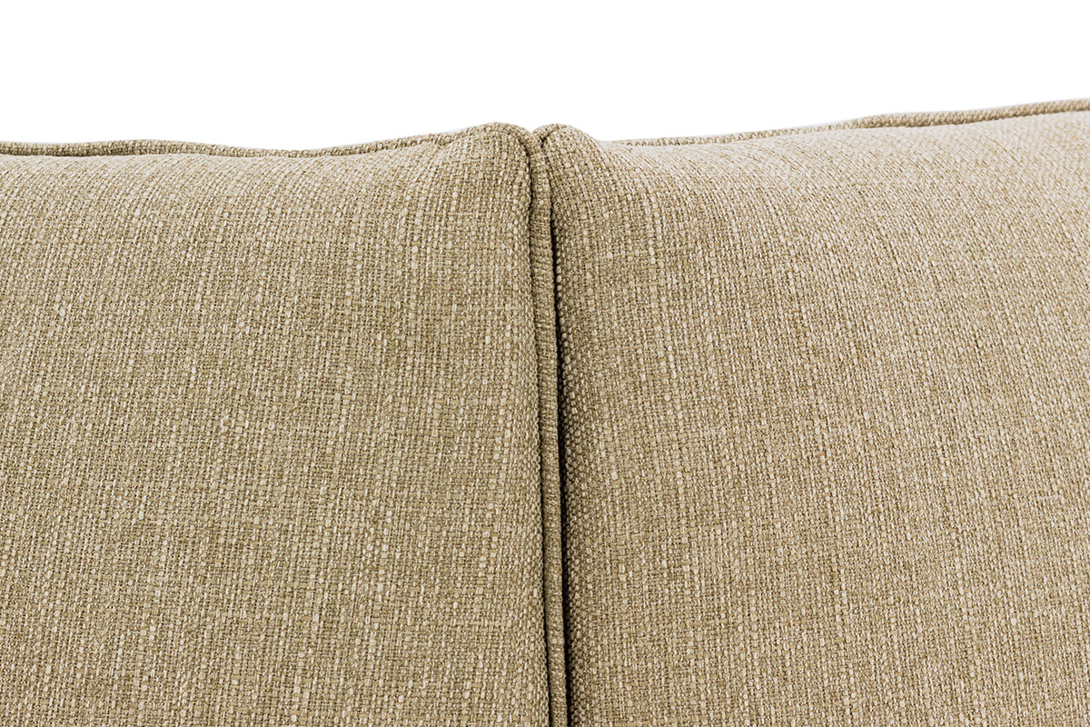 Angle de canap design tissu taupe MODULO
