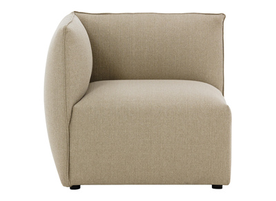 Angle de canap&eacute; design tissu taupe MODULO