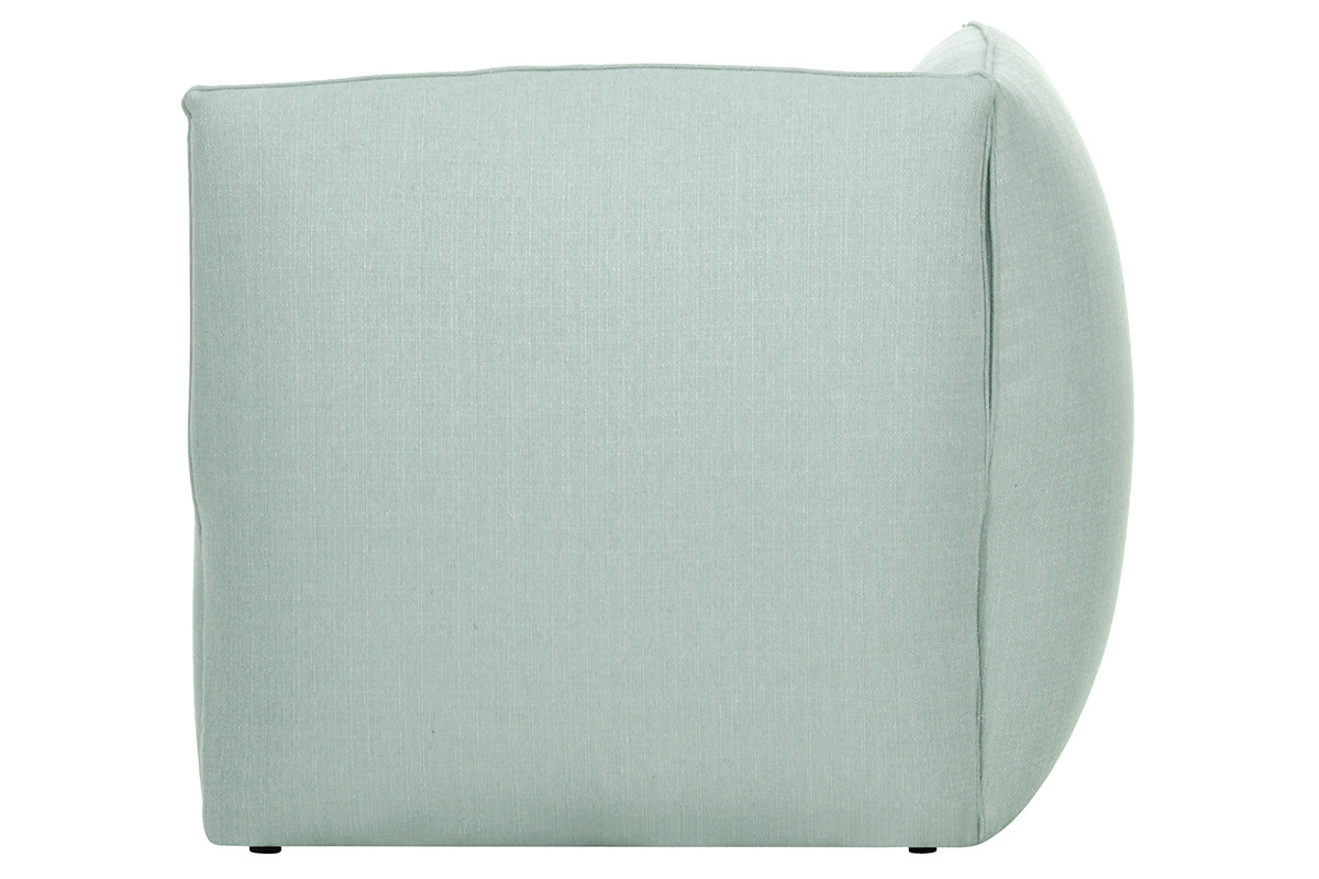 Angle de canap� design tissu vert menthe MODULO