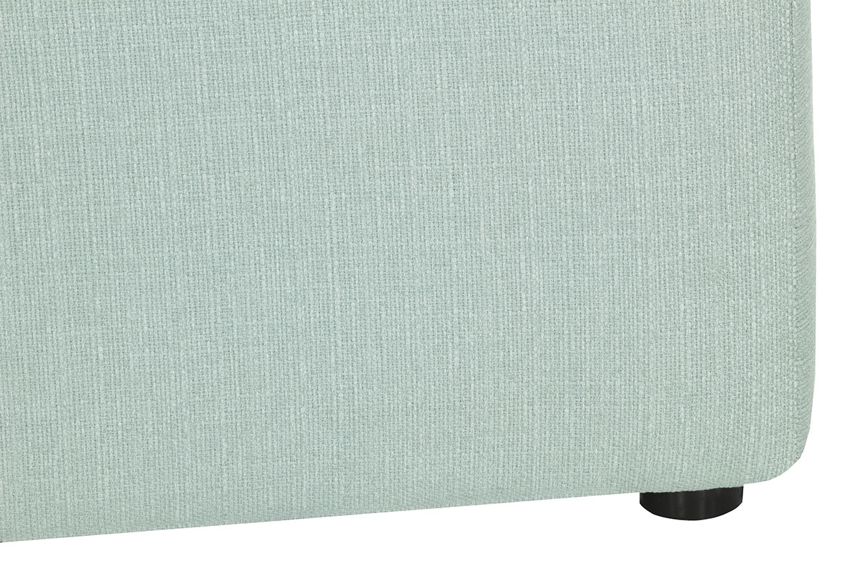 Angle de canap� design tissu vert menthe MODULO