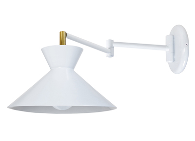 Applique murale articul&eacute;e design blanc LEEDS