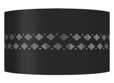 Applique murale design m&eacute;tal noir SMART