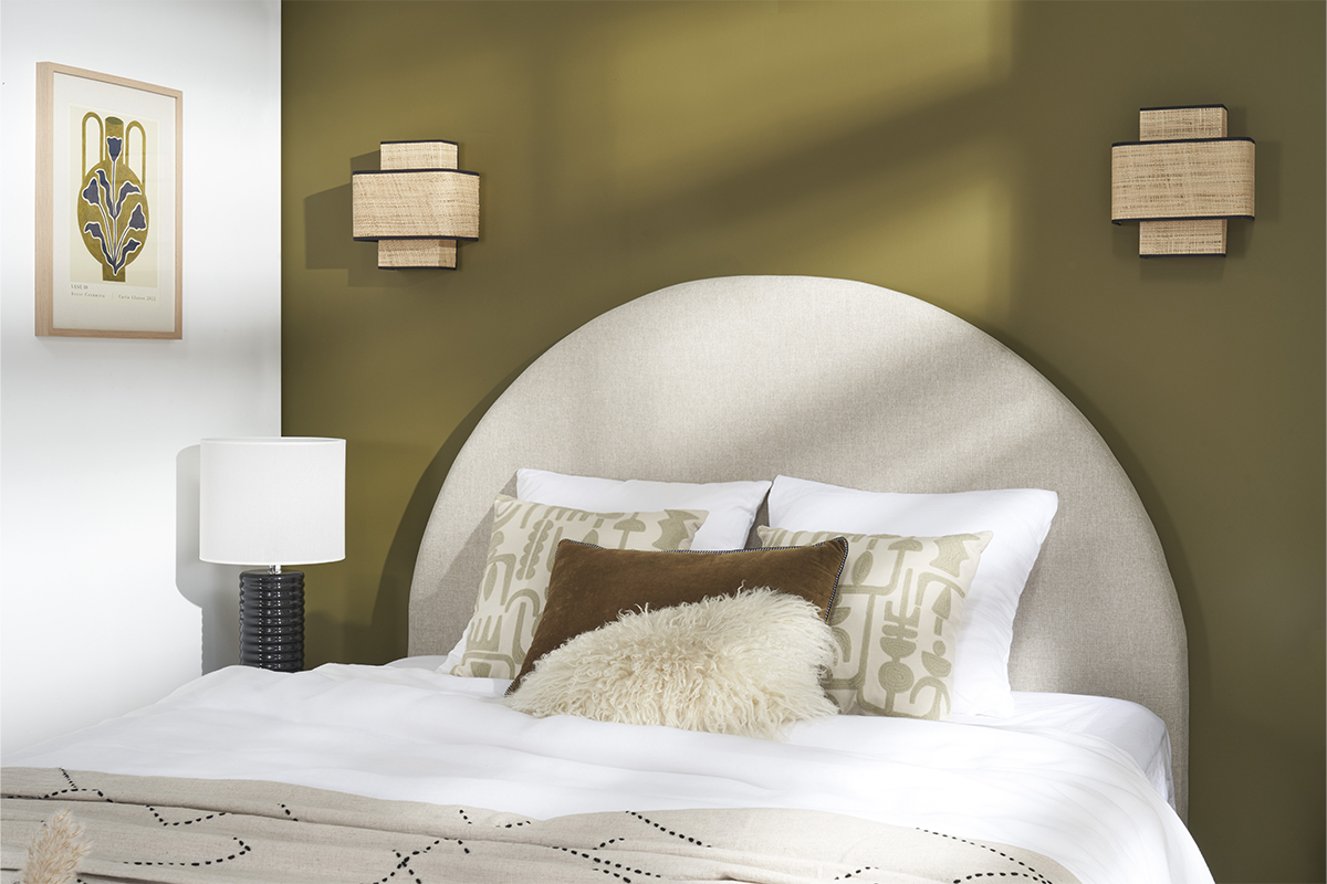 Applique murale en rabane naturelle H28 cm TERA