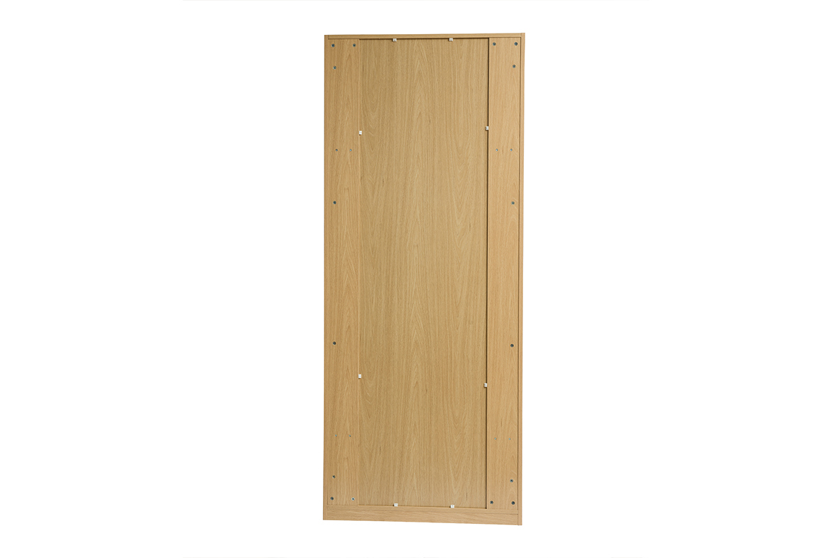 Armoire dressing avec 2 penderies finition bois chne L90 cm GARENCE