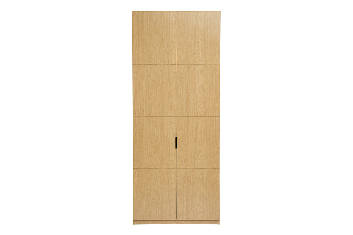Armoire dressing avec 2 penderies finition bois ch�ne L90 cm GARENCE