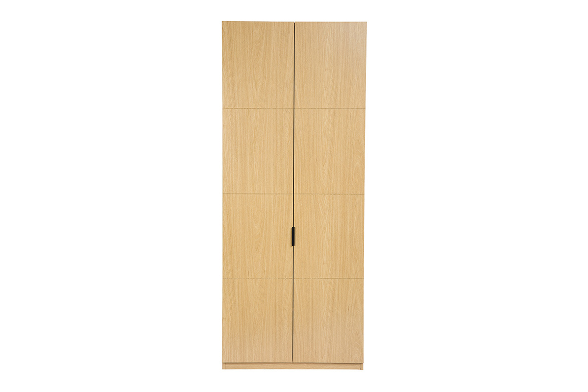 Armoire dressing avec penderie finition bois chne L90 cm GARENCE