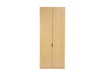 Armoire dressing avec penderie finition bois chêne L90 cm GARENCE