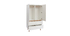 Armoire penderie scandinave blanc et bois clair KELMA