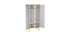 Armoire scandinave blanc et bois clair MAHE