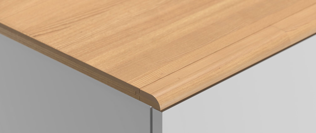 Armoire scandinave blanc et bois clair MAHE