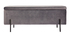 Banc coffre en velours gris fonc&eacute; ADONIS