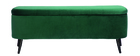 Banc coffre en velours vert ATON