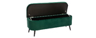 Banc coffre en velours vert ATON
