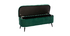 Banc coffre en velours vert ATON