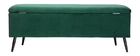 Banc coffre en velours vert ATON