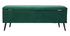 Banc coffre en velours vert ATON