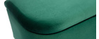 Banc coffre en velours vert ATON