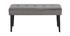 Banc design en velours gris capitonn&eacute; GUESTA
