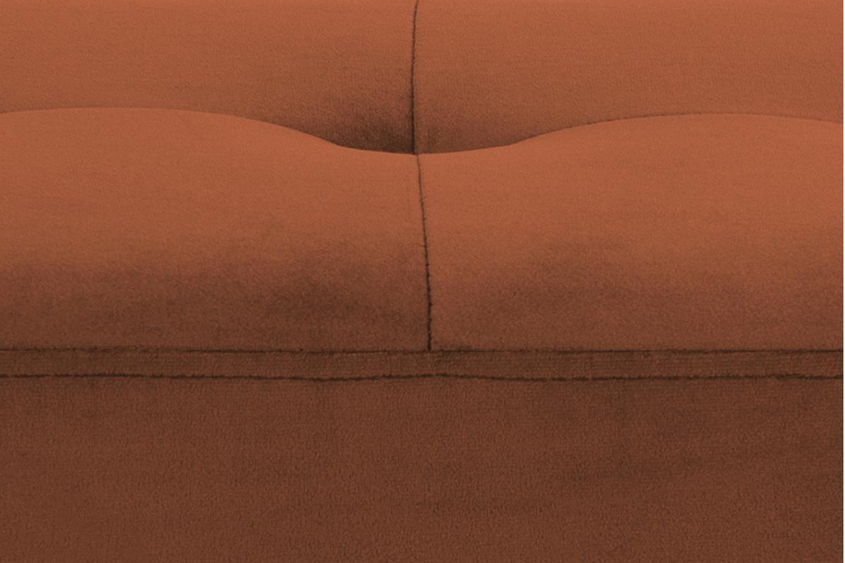 Banc design en velours orange capitonn� GUESTA