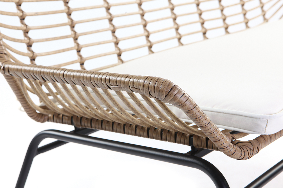 Banquette en fils de r�sine fa�on rotin TANGO