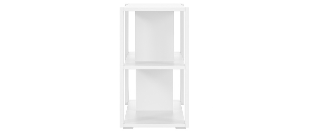 Biblioth�que basse design blanche L168 cm MUSSO