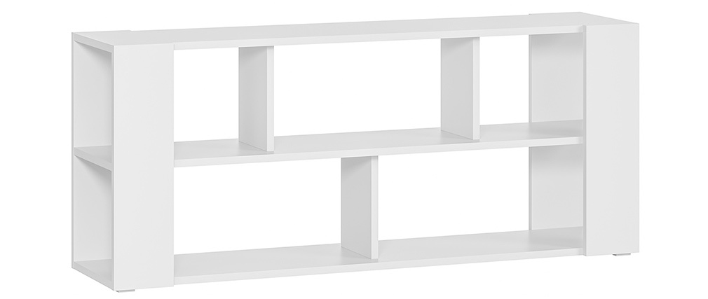 Biblioth�que basse design blanche L168 cm MUSSO