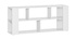 Biblioth&egrave;que basse design blanche L168 cm MUSSO