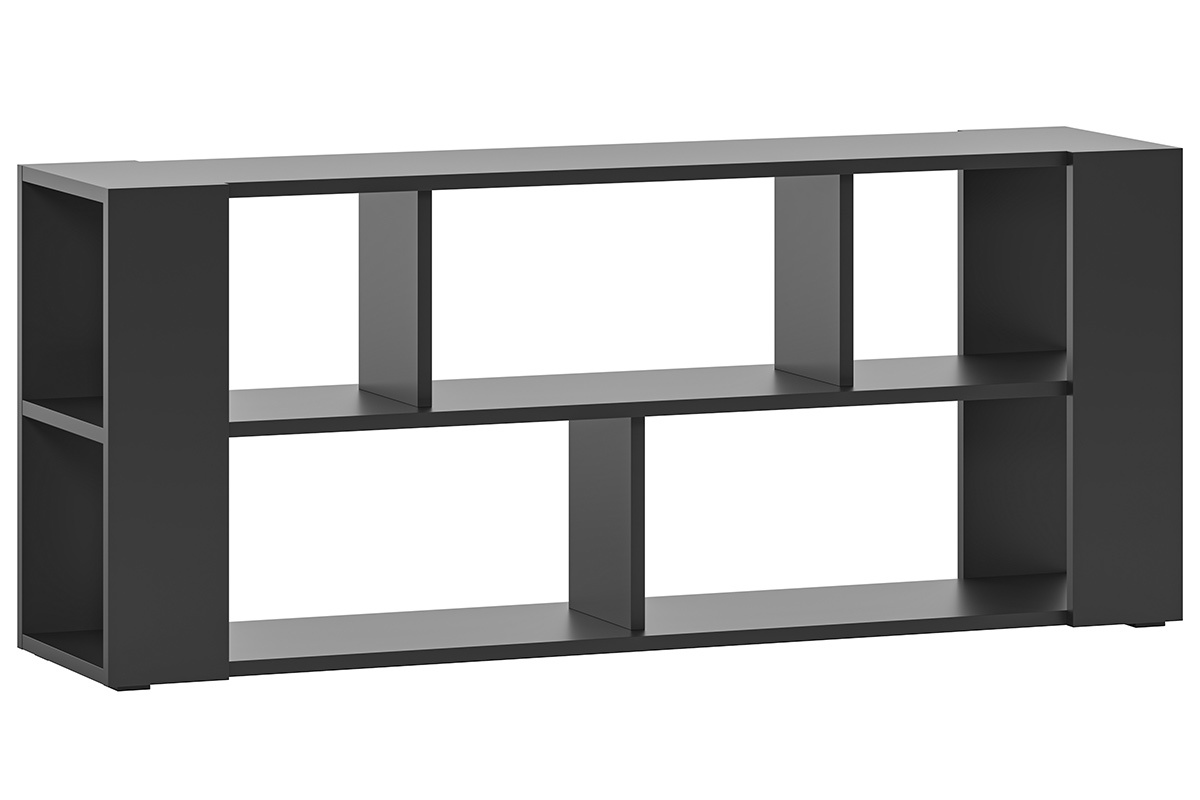 Bibliothque basse design noire L168 cm MUSSO