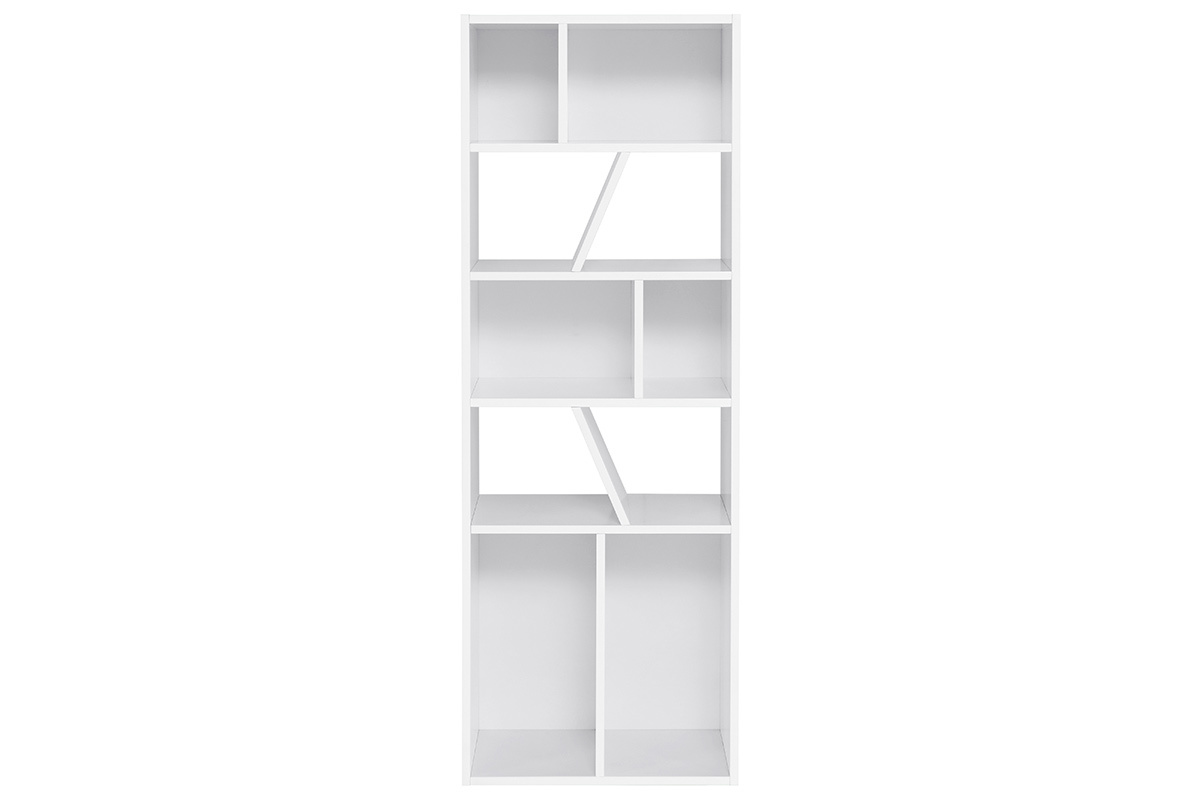 Bibliothque design blanche 60 cm AZTEQUE