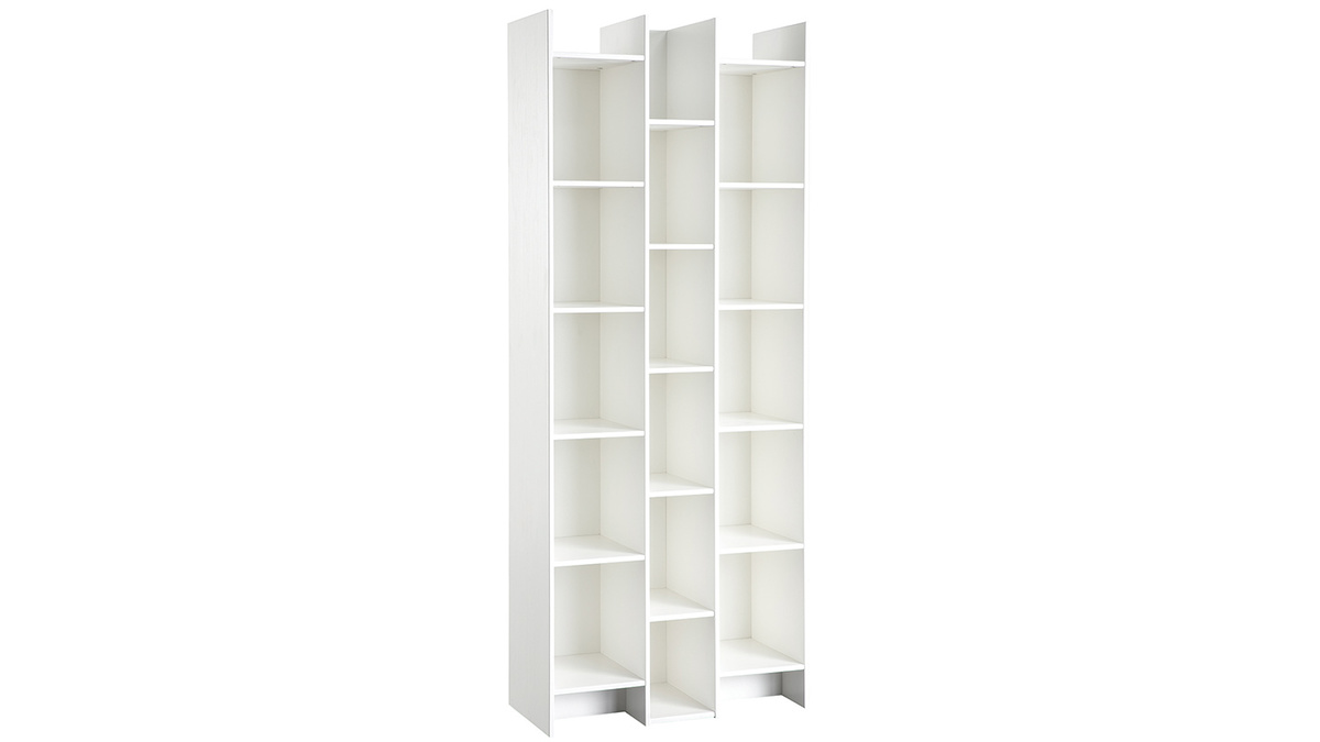 Bibliothque design bois blanc CLIMB