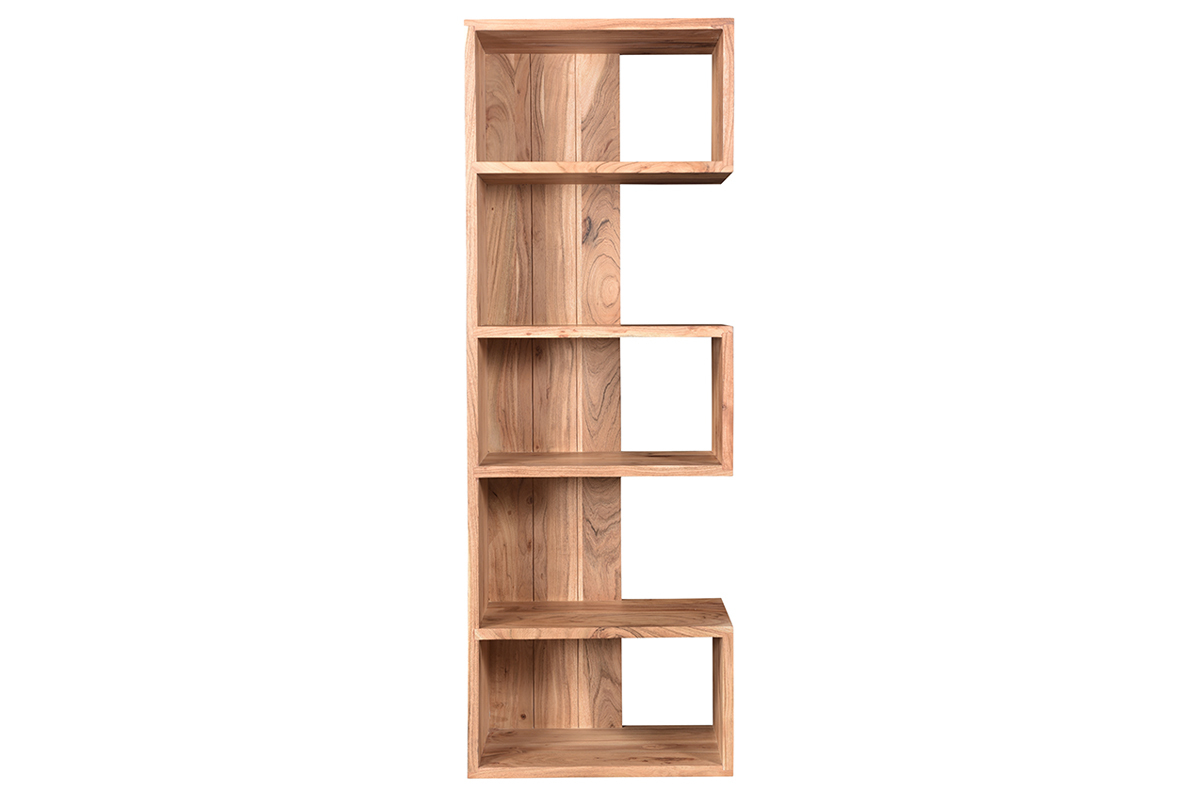 Biblioth�que design en acacia massif L60 cm CHAPMAN
