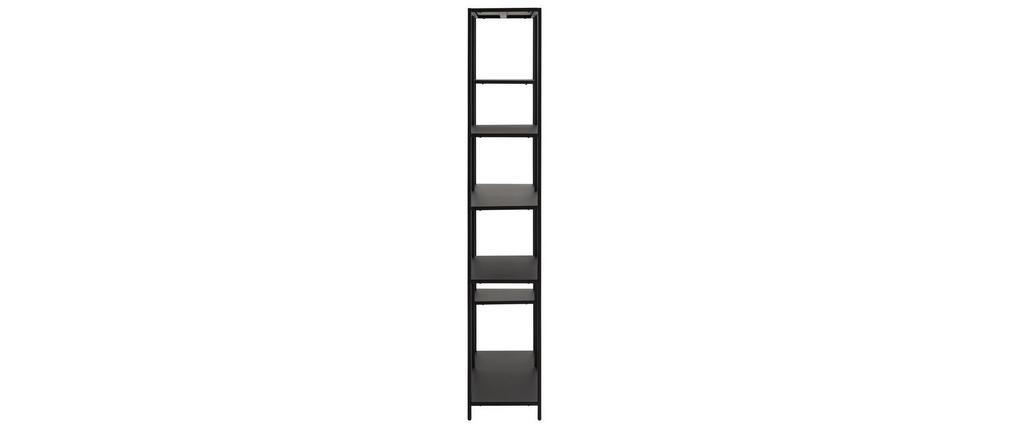 Biblioth�que design en m�tal noir H165 cm PODIUM