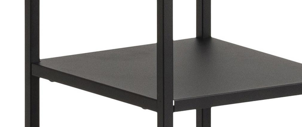 Biblioth�que design en m�tal noir H165 cm PODIUM