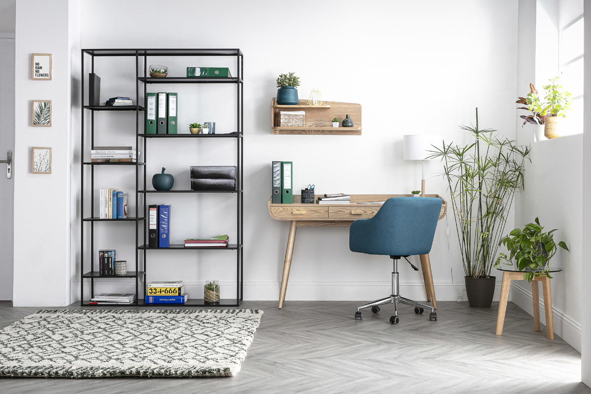 Biblioth�que design m�tal noir ZEPPELIN