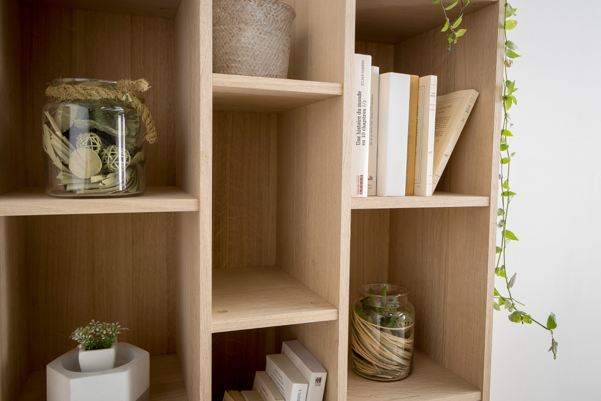 Biblioth�que design placage ch�ne CLIMB