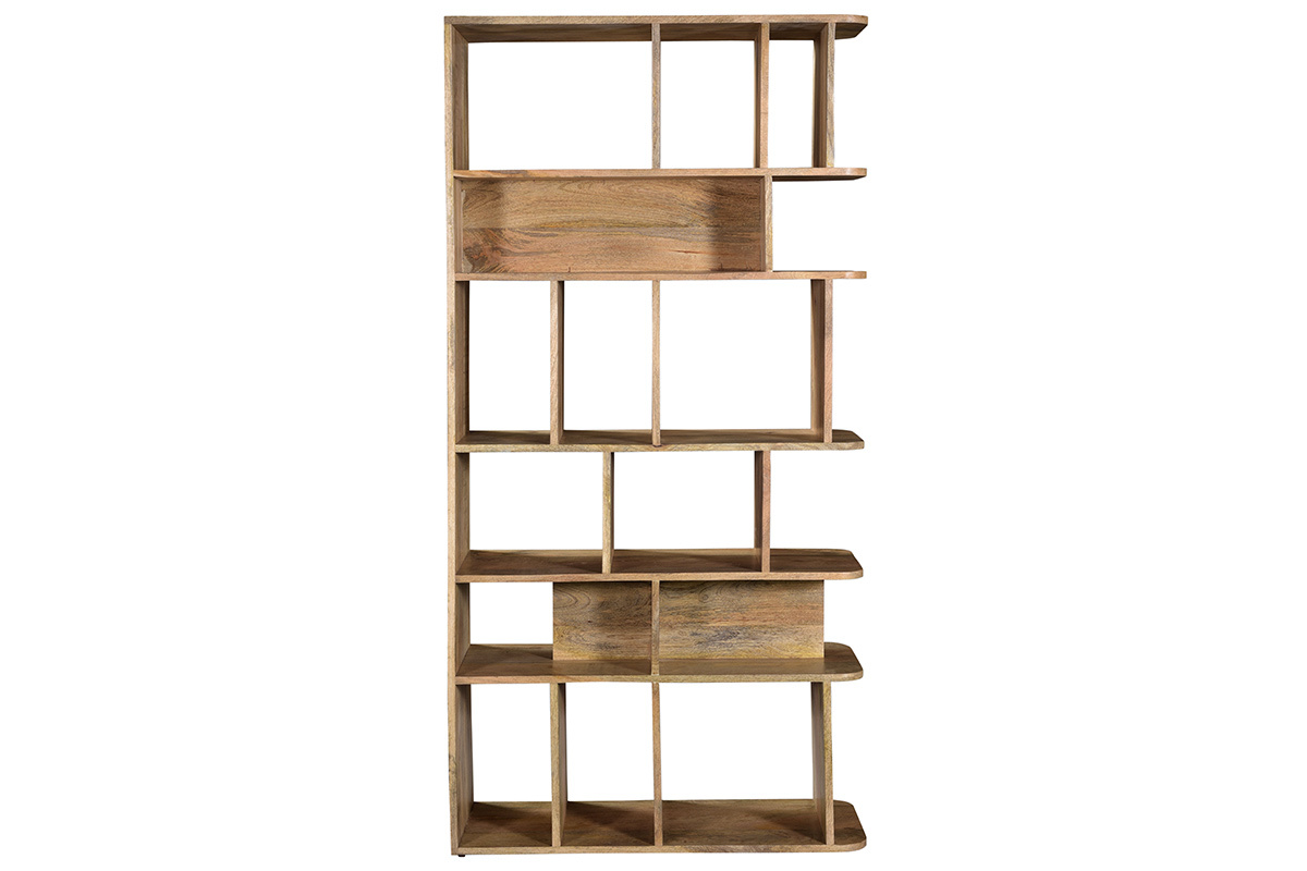Bibliothque en bois manguier massif L88 cm RUPAH