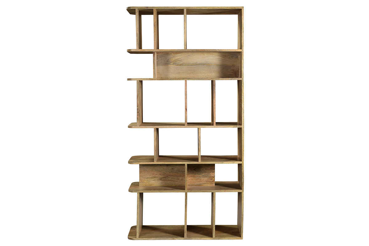 Bibliothque en bois manguier massif L88 cm RUPAH