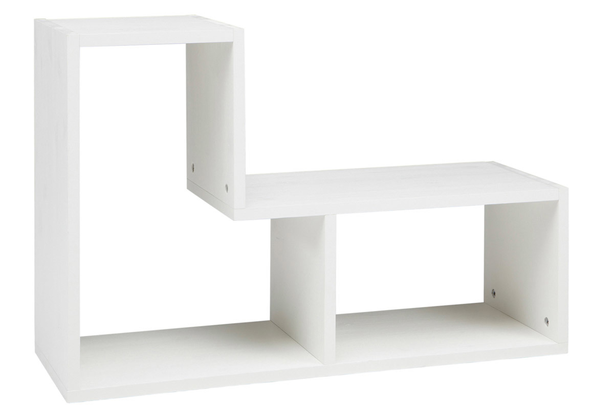 Bibliothque tagre en pin blanc DETTO