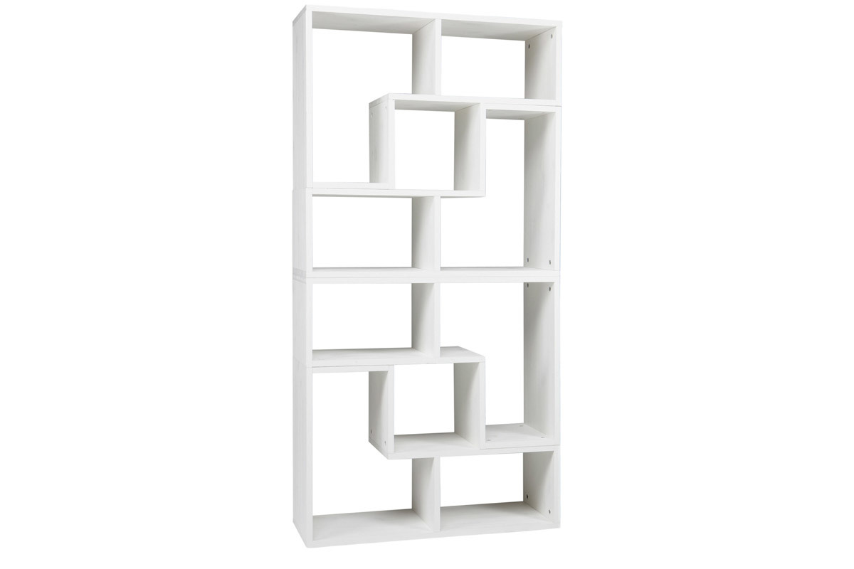 Bibliothque tagre en pin blanc DETTO