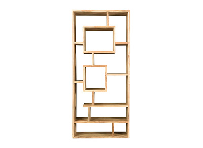 Bibliothèque ouverte design en bois massif L80 cm CHAPMAN