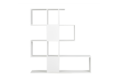 Biblioth&egrave;que s&eacute;parateur design blanc laqu&eacute; H147 cm COMO