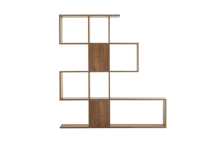 Bibliothèque séparateur design finition bois noyer L139 cm COMO